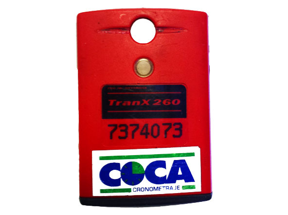 Imagen del transponder de bateria recargable My Laps  Amb 260 petaca